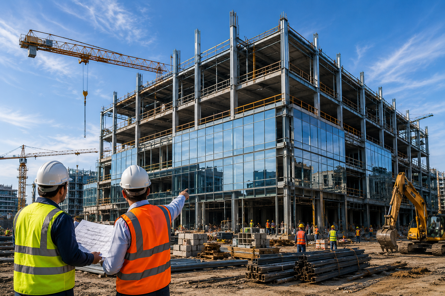 Commercial building under construction